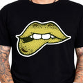 Sexy Lips Biting Tongue Trendy Streetwear Fashion Graphic Tee.