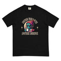 Hipster Alien Drinking Coffee Unisex garment-dyed heavyweight t-shirt S - 4X