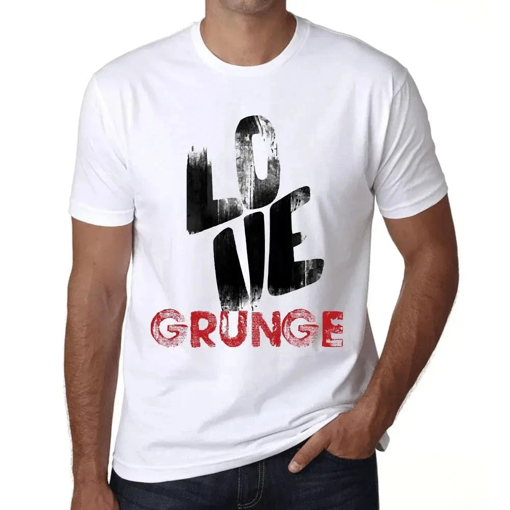 Men's Graphic T-Shirt Love Grunge Eco-Friendly Limited Edition Short Sleeve