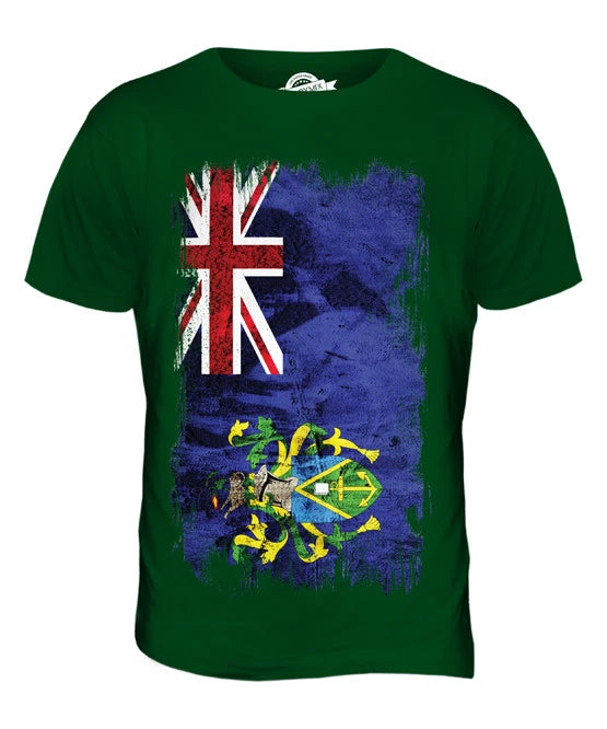 PITCAIRN ISLANDS GRUNGE FLAG MENS T SHIRT TEE SHIRT XS S M L XL 2XL 3XL 4XL