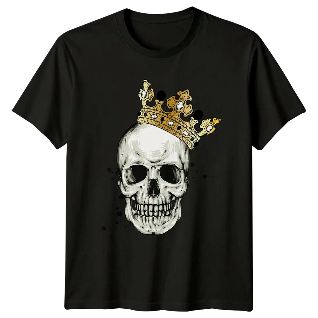 Crown Skull Mens T-Shirt Womens Tee Graphic Unisex Top