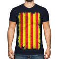 Katalonien Grunge Flagge Herren T-Shirt Catalunya Catalonian Geschenk