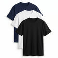 Women's 3 Pack 100% Cotton T-Shirts Short Sleeve Crew Neck Casual Basic Tee