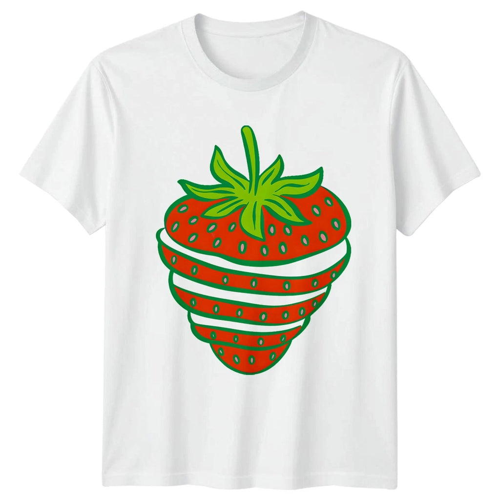 Strawberry T-Shirt Fruit Illustration Gift For Him And Her