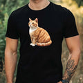 Mens Watercolour Cat Breed Motif Cotton T-Shirt Size XS to 5XL