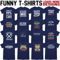Mens Funny T-Shirts Novelty t shirts Joke t-shirt birthday tee gift Navy t shirt