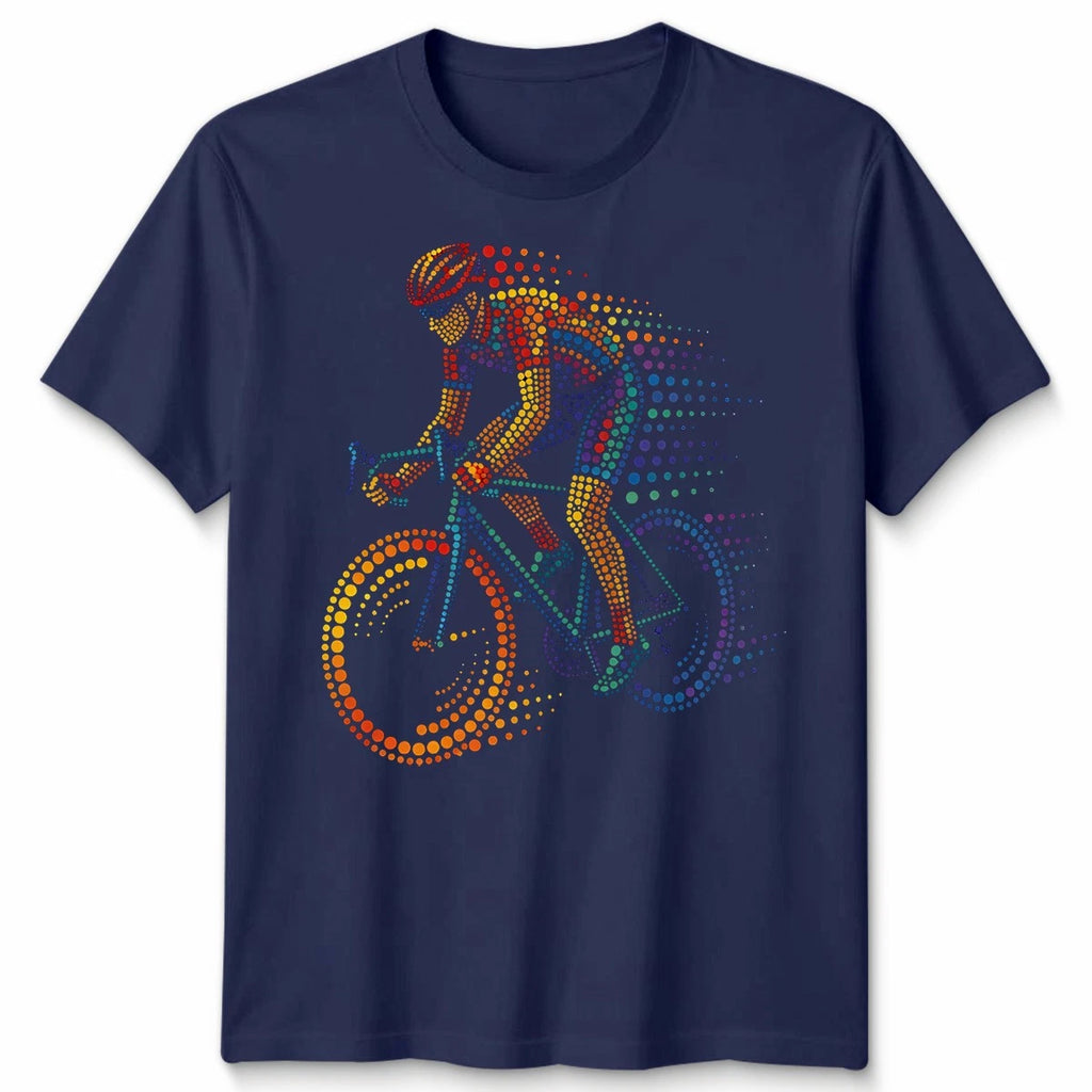 Cyclist Dots Unisex T Shirt Cycling Bicycle Bike Rider Gift Present Cool Idea