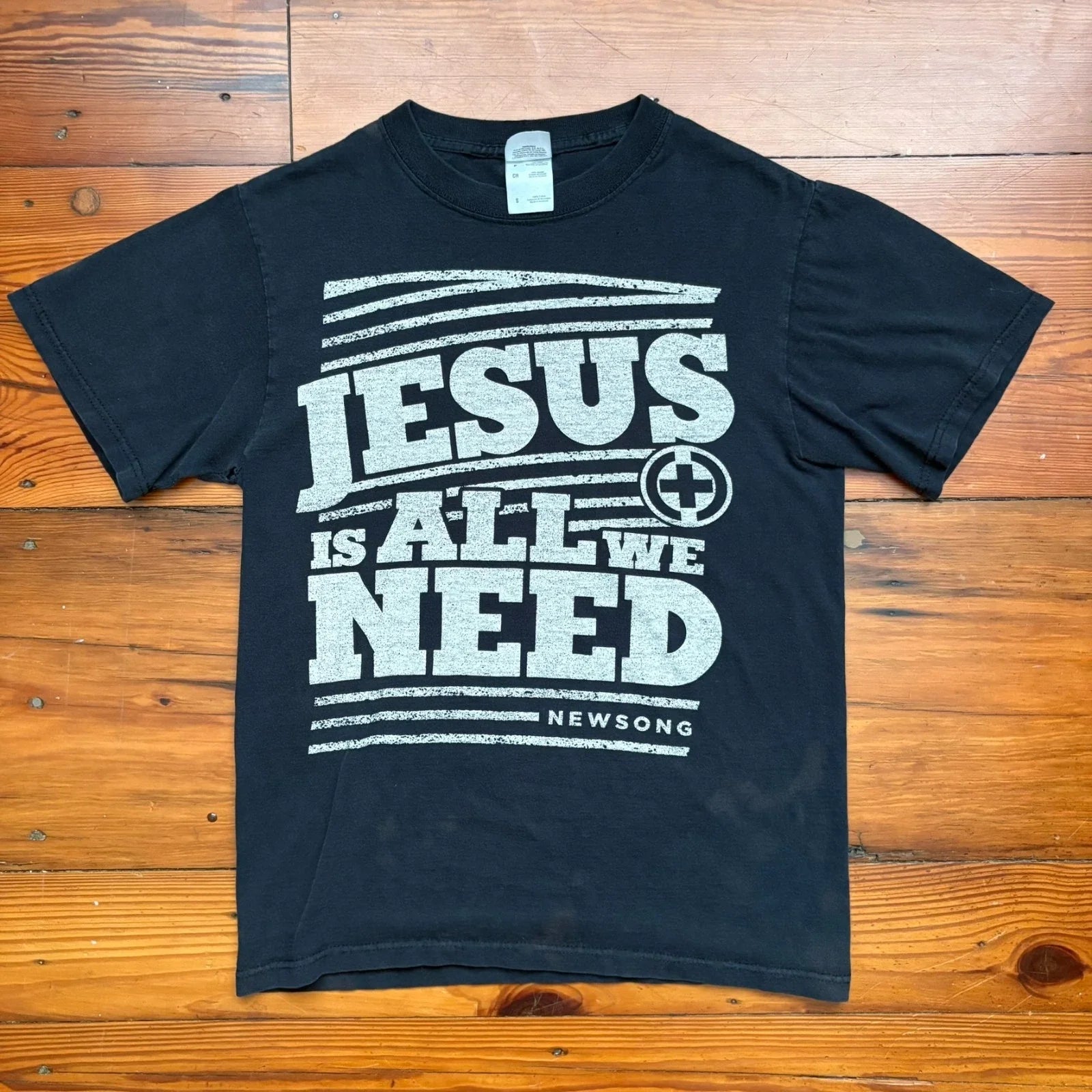 Vintage Band T-Shirt Christian Rock Band New Song Size S Y2K Jesus MySpace Era