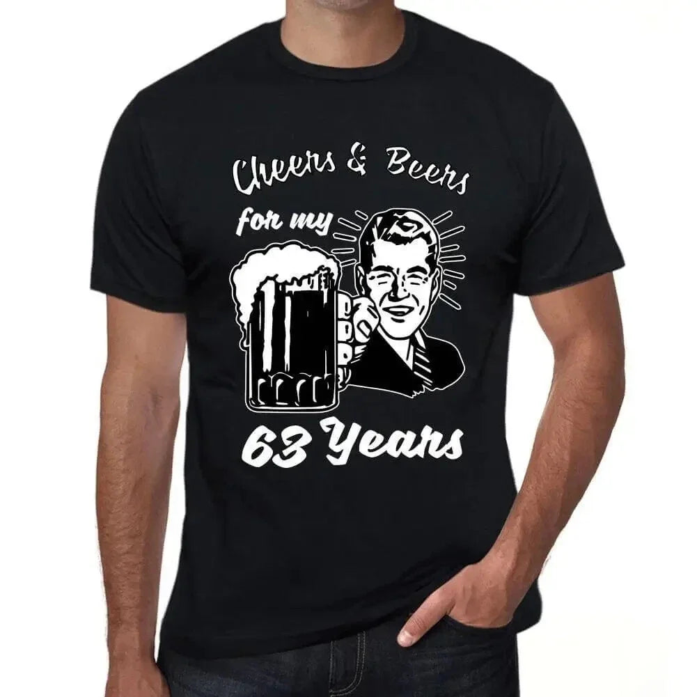 ULTRABASIC men's health and beer t-shirt for my 63 years Cheers And Beers For