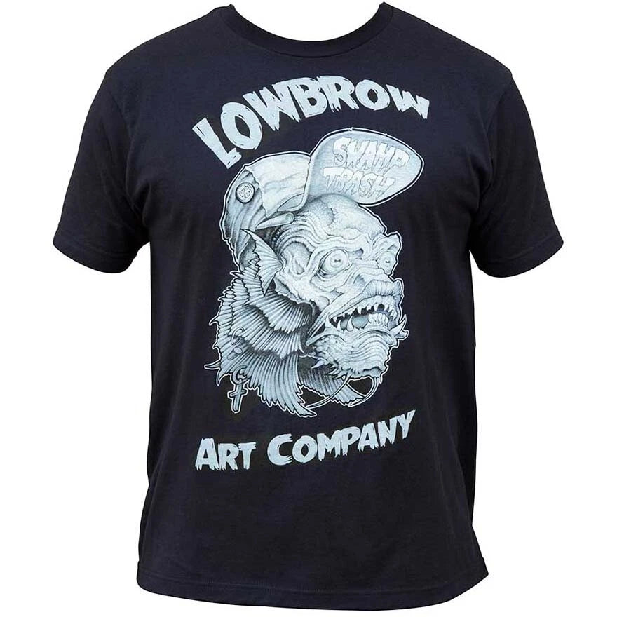 Lowbrow Art Swamp Trash Black Tee Creature Lagoon Tattoo T-Shirt S-M-L-XL-2XL