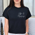 coffee and massage pocket Unisex T-shirt Black Navy Dark Heather