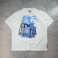 Y2K White Ecko Unltd Grunge Skater T-Shirt