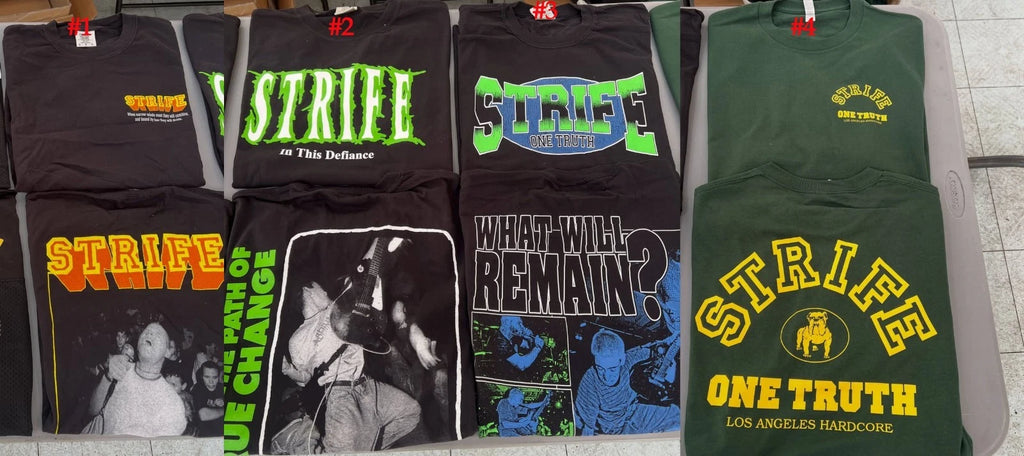 Strife In This Defiance T-Shirt, Hardcore Punk Band, reprint