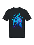 Floral Skeleton Bloom Art Men's T-shirt