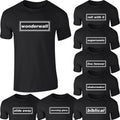 Oasis Song T-Shirt - 100% Cotton, Black, Adult