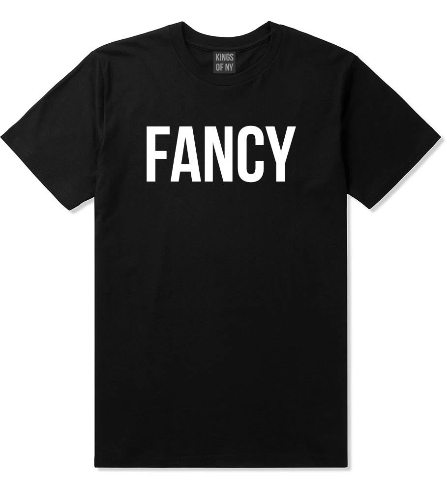 Kings of NY Fancy Printed Simple Font Graphic Streetwear Im So T-Shirt Black NYC