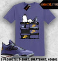 Shirt Match AJ 4 Lakers Lakeshow 2026 Sneaker Matching Sneakerhead S Dog T-Shirt