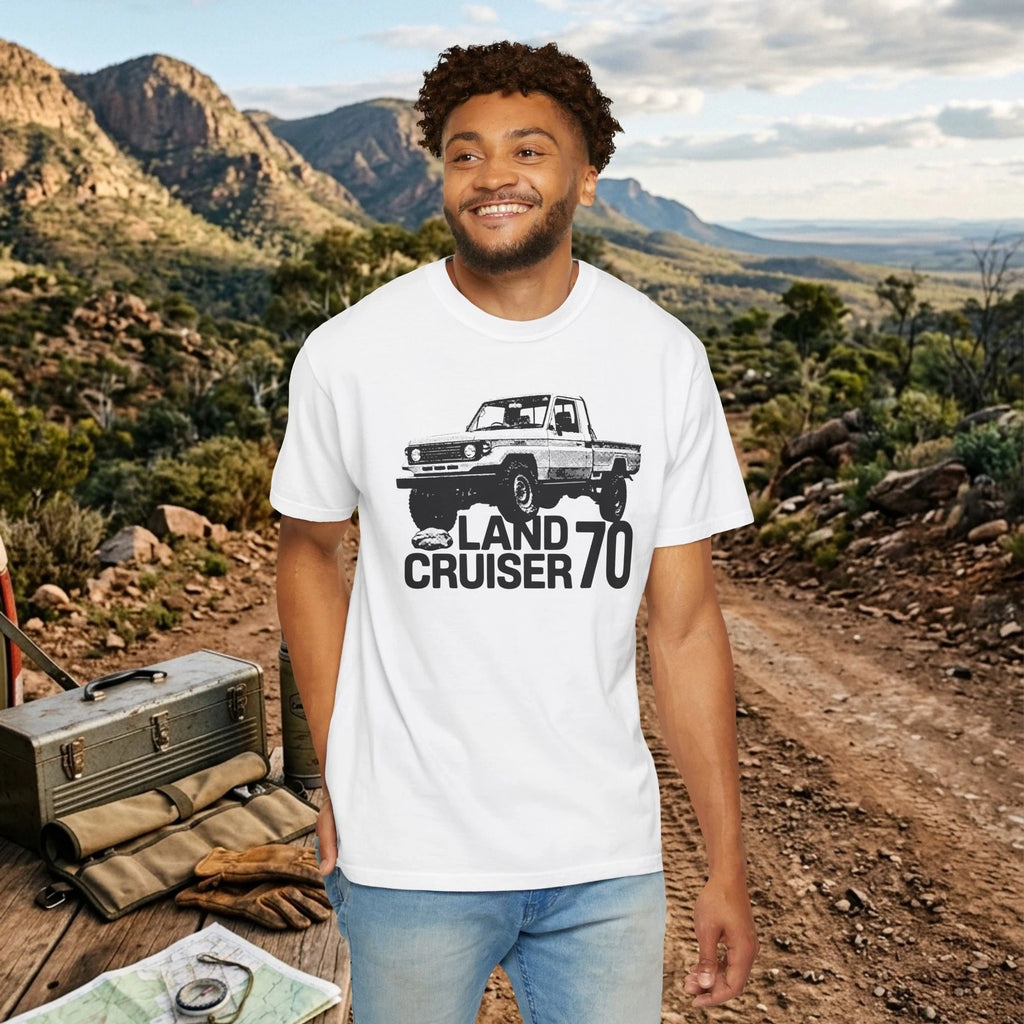 Land Cruiser 70 Series FJ75 Pickup Off Road Flexing  Unisex T-Shirt