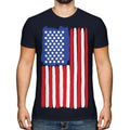 Stars and Stripes Painted Flag Pop Art Fashion Men T-Shirt Top USA Swag