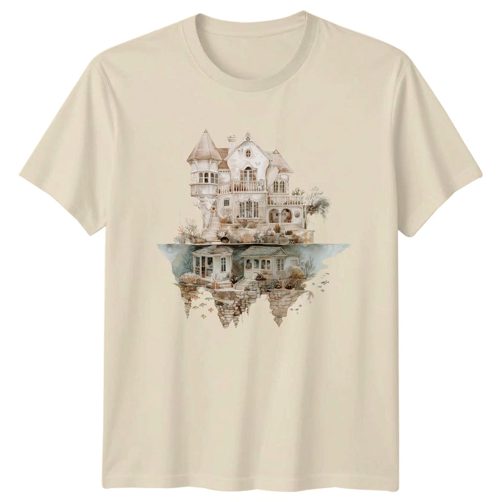 Artistic House Underwater T-Shirt Boho Gift For Him And Her
