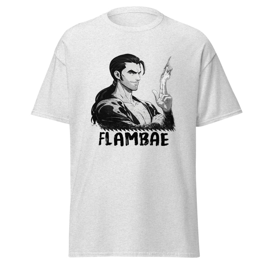 Flambae Grayscale Graphic T-Shirt | Dispatch Fan Art Tee | Unisex Shirt