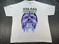 SUS BOY Melting Face White Shirt XL Street Wear DISTRESSED Spot