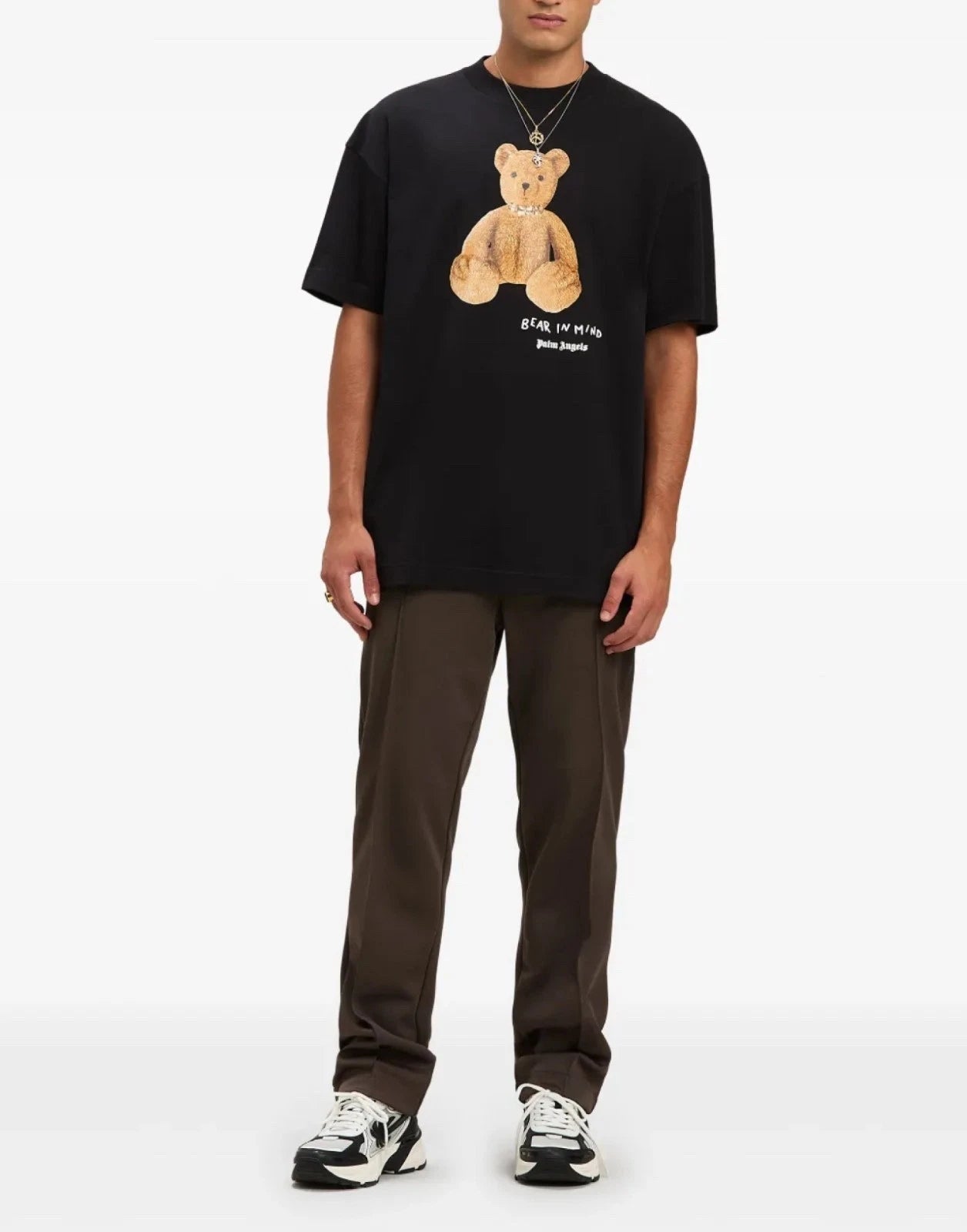 Palm Angels Bear In Mind T-Shirt Black Size L New Tags Teddy Bear Streetwear