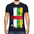 Central African Republic Grunge Flag T-Shirt Tee Central African