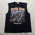 Sturgis Biker Cutoff Muscle Shirt Tank Top Skeleton Biker Crew Undead Graphic XL