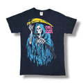 Grim Reaper Chill I'm Here to Party Halloween Skeleton Black Y2K T-Shirt Men's M