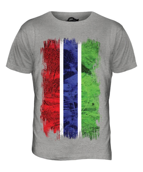 GAMBIA GRUNGE FLAG MENS T SHIRT TEE SHIRT XS S M L XL 2XL 3XL 4XL 5XL