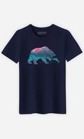 T-Shirt Man short Sleeve - Bear Country Color Navy Blue