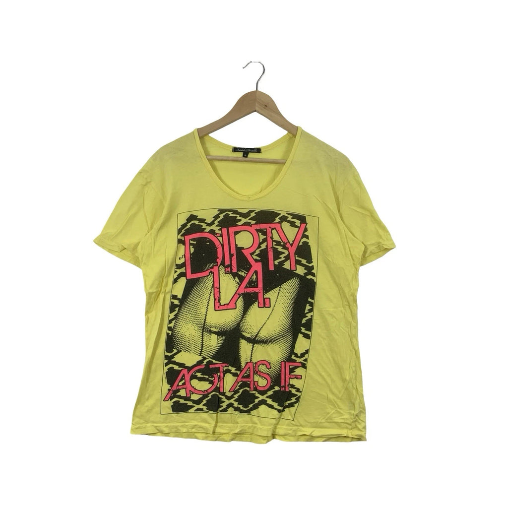 MALCHICK & DEVOTCHKA Dirty La Act As If Tee Shirt Top Punk Aesthetics.