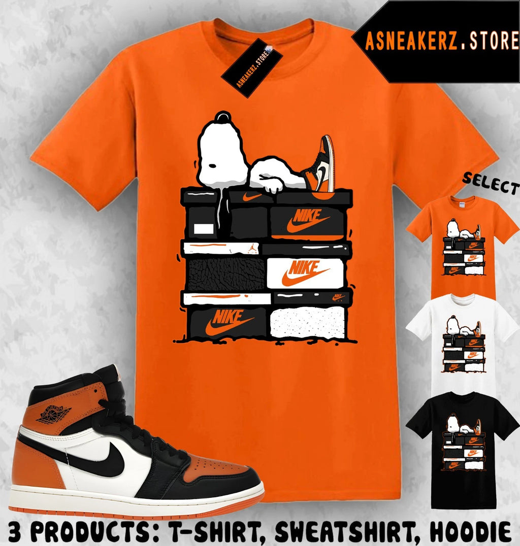 Shirt Match AJ 1 High OG Shattered Backboard Sneaker Matching Sneakerhead S Dog