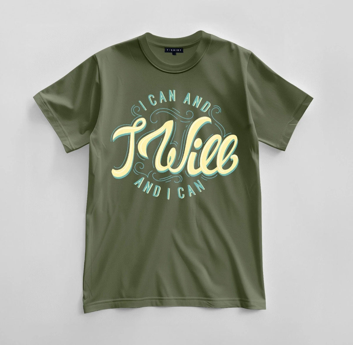 Custom I Can and I Will And I Can T-shirt Design Unisex Jersey Short Sleeve Tee