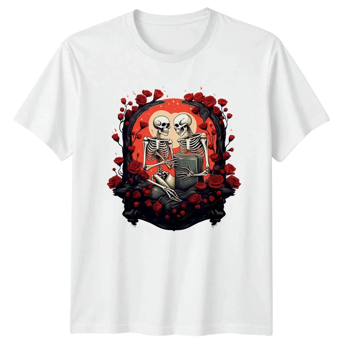 Our Love Story Continues Eternally Gothic Skeleton T-Shirt Dark Romance