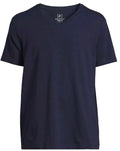 George Men's MEDIUM 38-40 Short Sleeve V-Neck Tee NAVY BLUE #10724