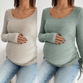 Fashionable Maternity Shirt Soft Textured Fabric Relaxed Sun Protection