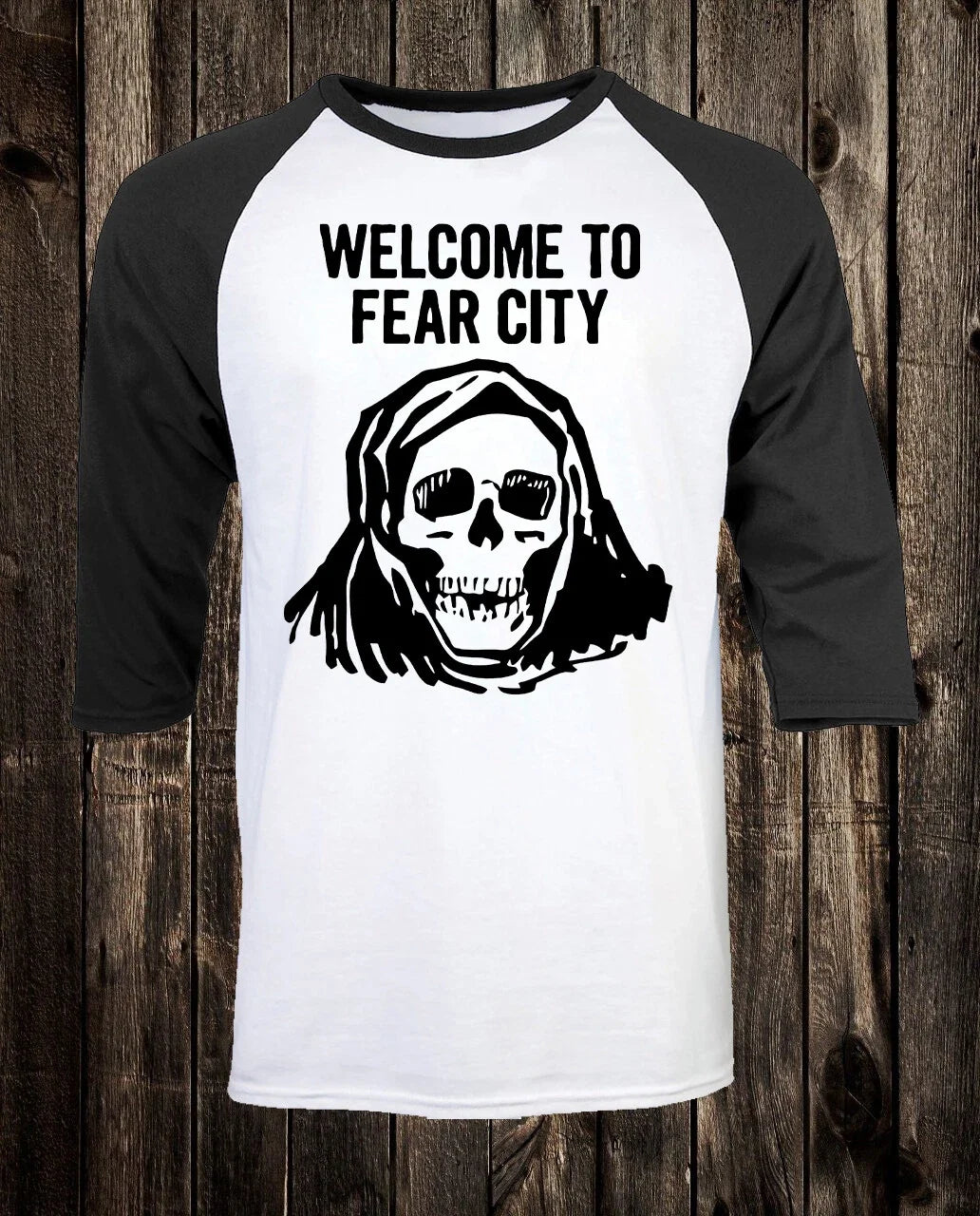 Retro 100% Cotton Tee T Shirt Punk NYC Welcome To Fear City New York City