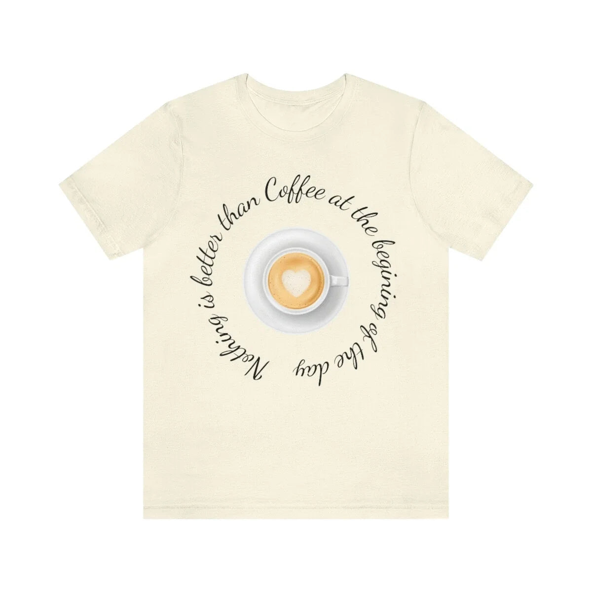 Cool shirt with cup of coffee