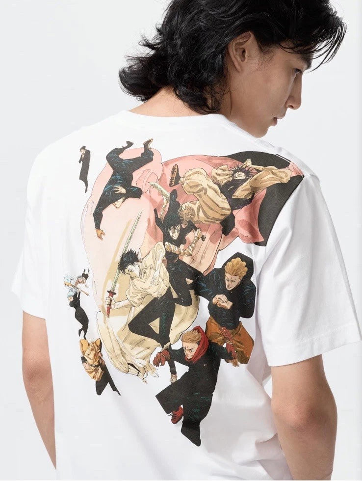 Jujutsu Kaisen UNIQLO T-shirts XL size White NWT  Manga JAPAN New Unisex
