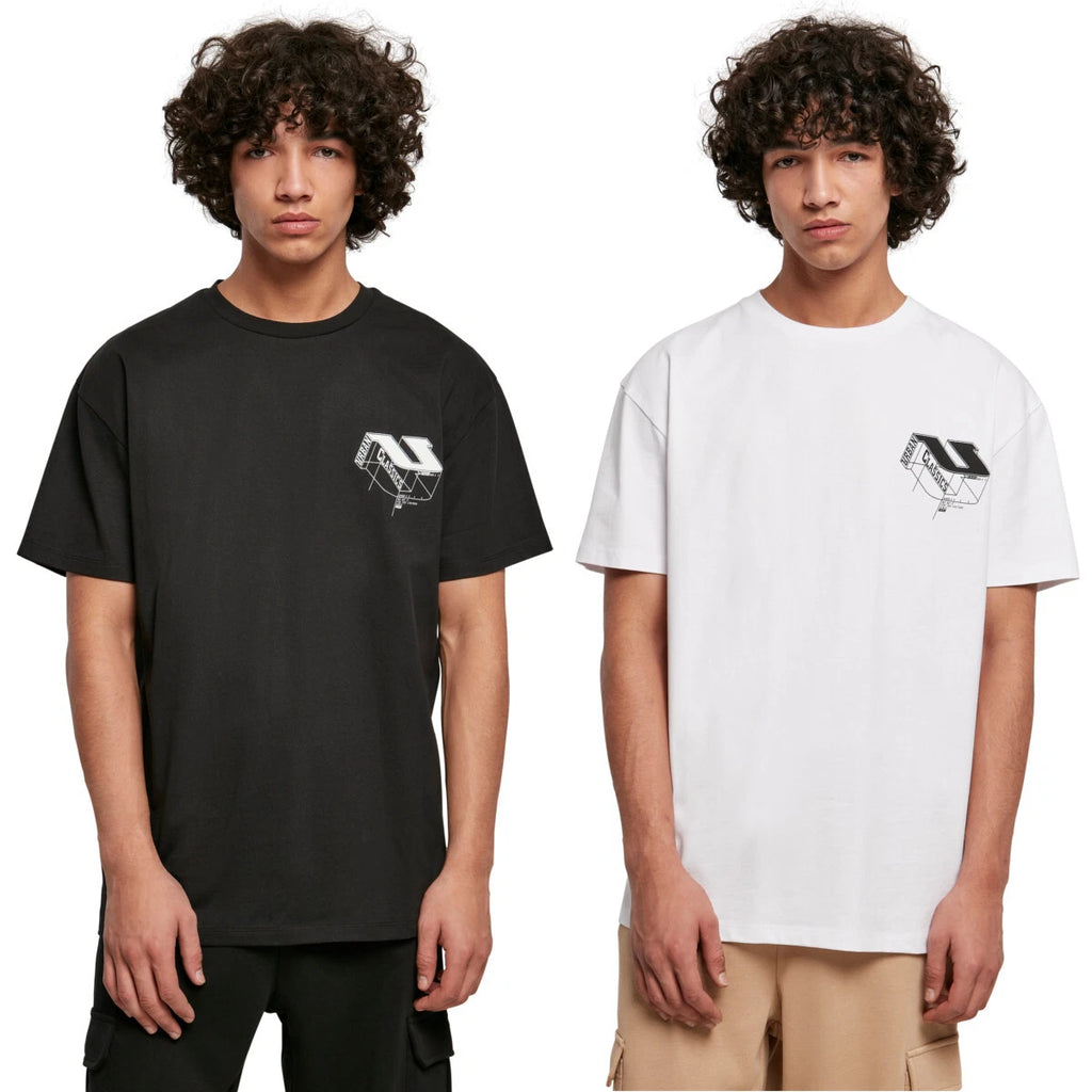 Urban Classics Organic Constructed Heavy Tea Oversize Fit Shirt Geometric 3D
