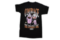 Courage The Cowardly Dog Mens Funny Cartoon Dog Black Shirt New 2XL
