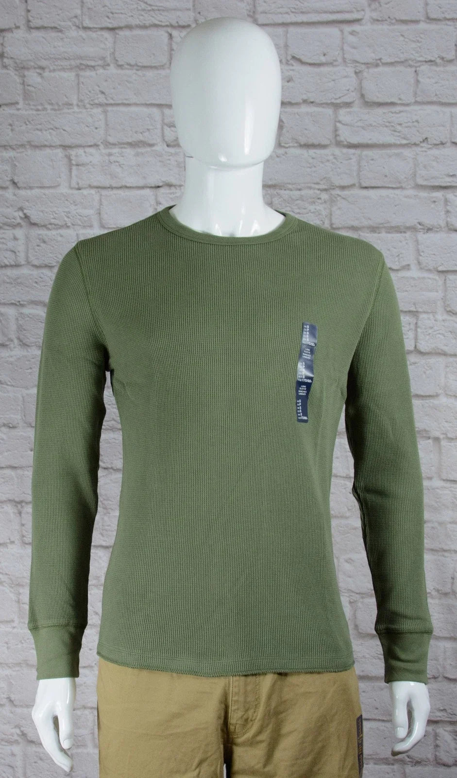 NWT Mens GAP Long Sleeve Solid Thermal Shirt Desert Cactus Choose Size - 977485