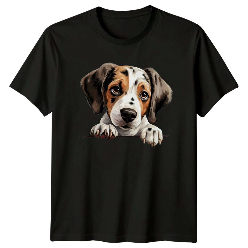 Cute Spotted Puppy Dog Breed Portrait Pet Animal Lover T-Shirt