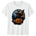 Grim Reaper Pumpkin T-Shirt Halloween Horror Gothic Gift For Him And Her