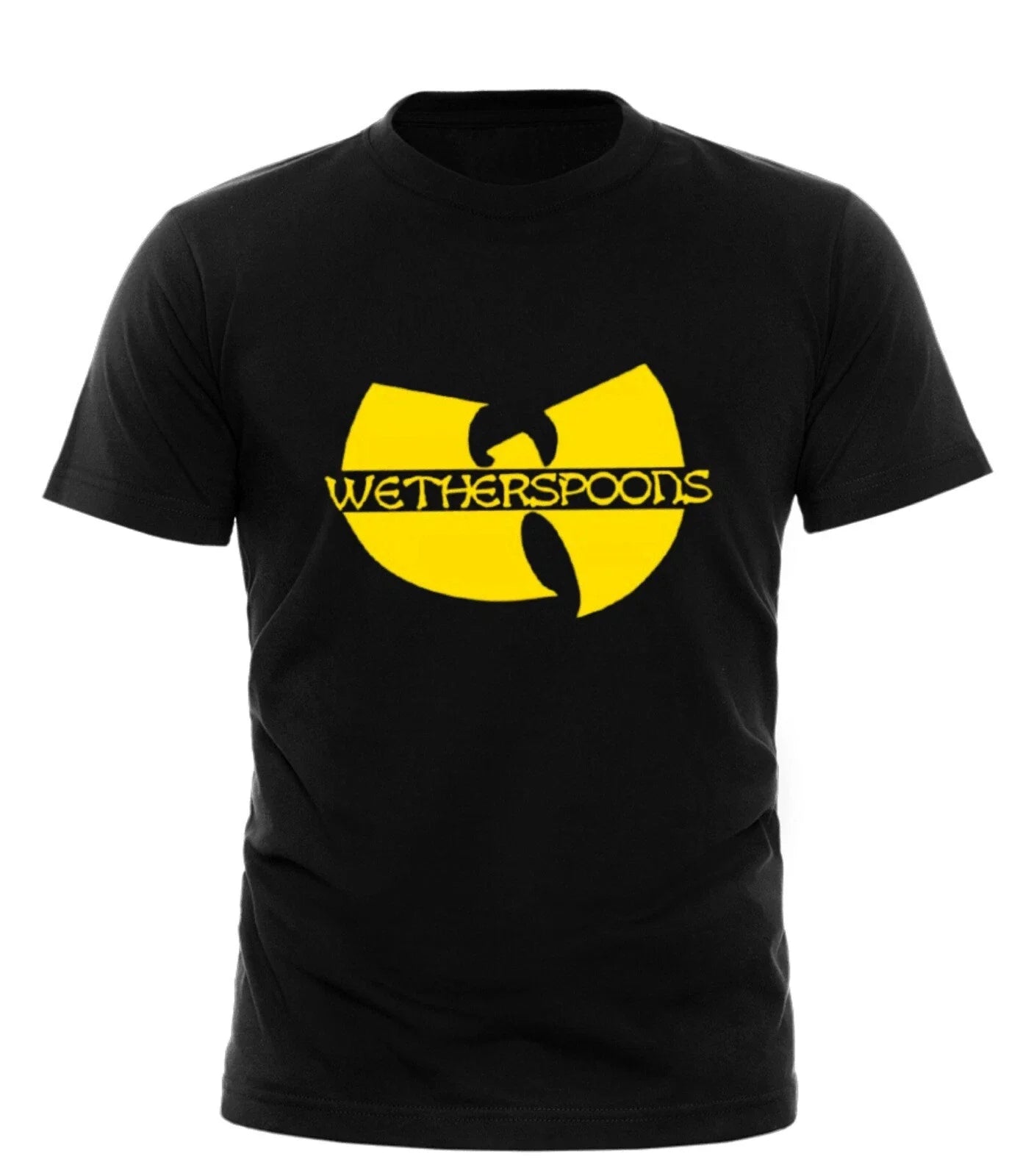 Wetherspoons T-Shirt | Pub | Spoof | Funny | Hip Hop | Rap | 90s | black White