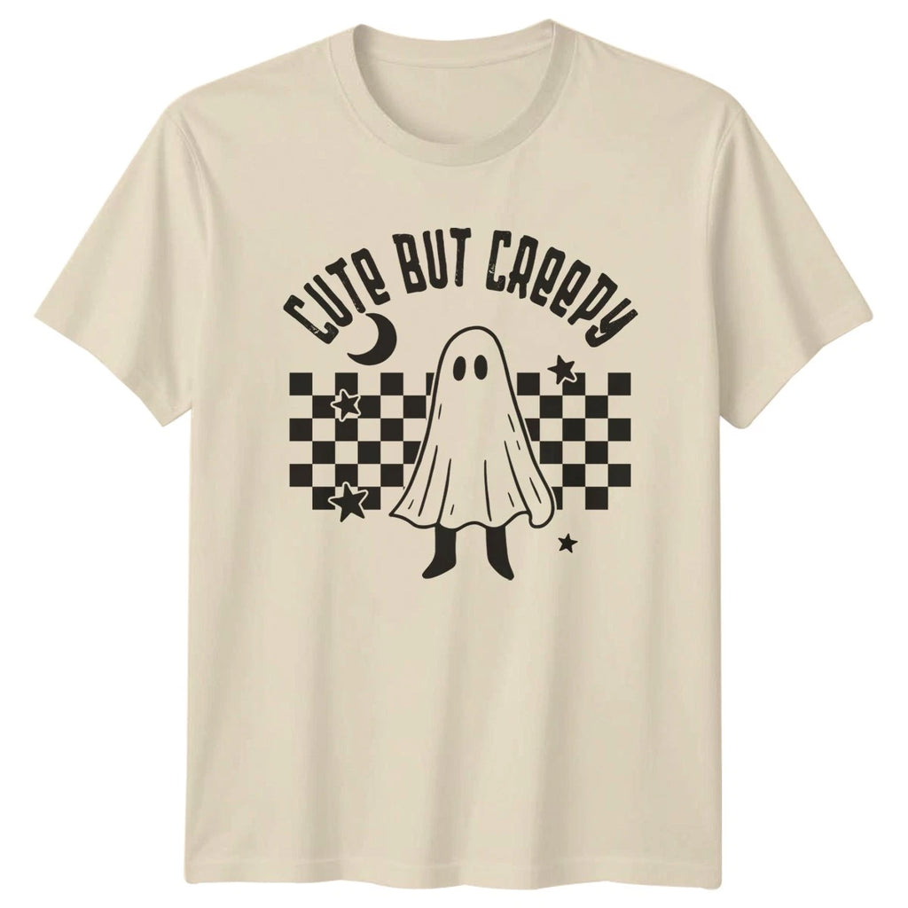 Cute But Creepy T-Shirt Halloween Ghost Retro Halloween Gift For Him And Her