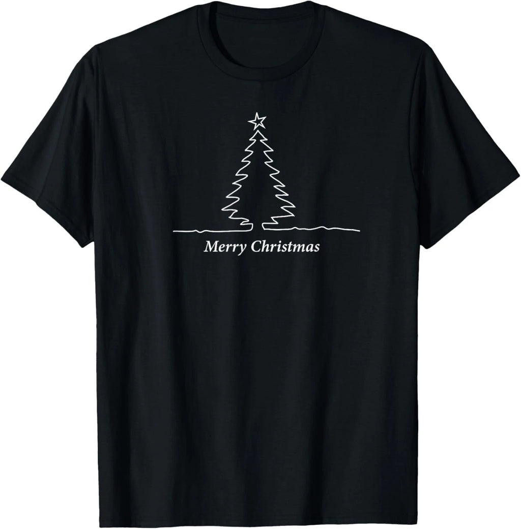 Simple Christmas Tree Men_ Women_ Kids_ Family Matching T-Shirt