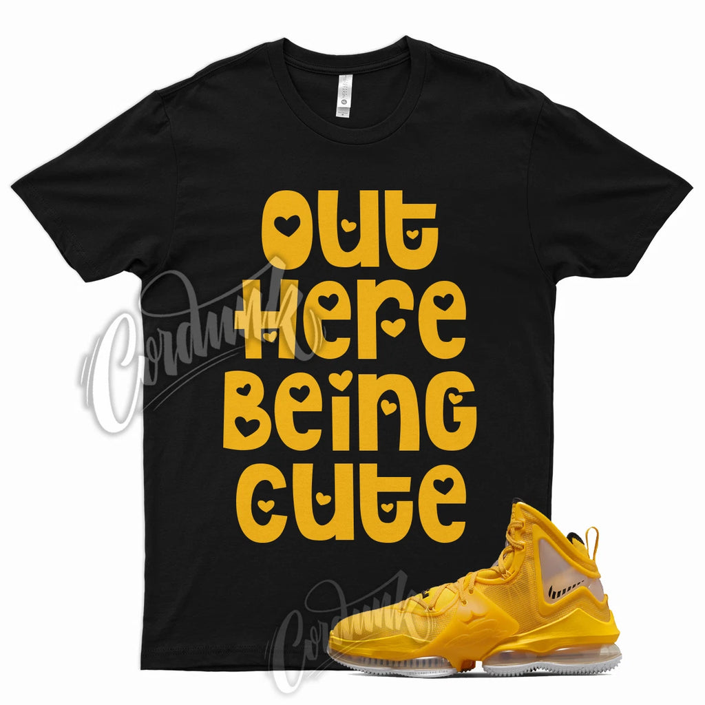 CUTE T Shirt for Lebron 19 University Gold Pollen 1 Del Sol 13 Yellow Hard Hat